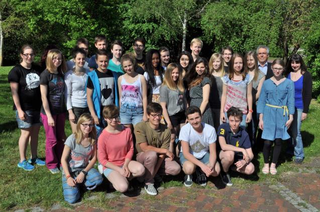 9d, Hr. Schölzel, Fr. Assem (Foto: Ki)
